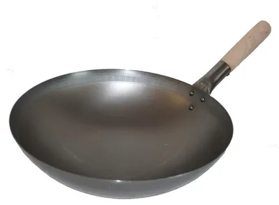 Produktbild von WOK PFANNE 38 cm runder Boden (Gas) Wokpfanne Gastronomie, AAF Nommel®