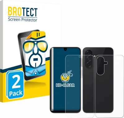 Produktbild von 2x Für Samsung Galaxy A26 5G (Display+Rückseite) Schutzfolie BROTECT Displayschutz Display Schutz Folie Klar Transparent