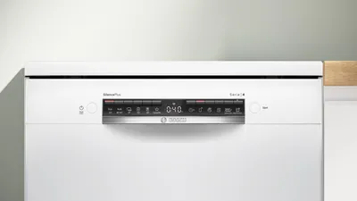 Zdjęcie produktu dla Bosch Serie 4 SMS4EVW08E, Wolnostojący, Pełny rozmiar (60 cm), Biały, Biały, Przyciski, 1,75 m