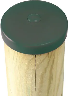 Produktbild von Pfostenkappe Ø 120 mm grün Zaunkappe rund für Pfosten Abdeckkappe Kunststoff