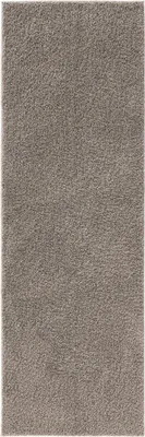 Produktbild von benuta Teppich Wohnzimmer Soho Hellgrau 80x300 cm Hochflorteppich Wohnzimmerteppich Läufer Rutschfest Flauschig Plüsch Shaggy Weich