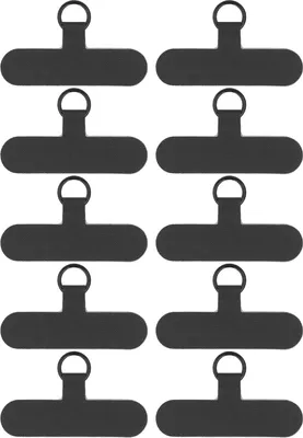 Produktbild von 10pcs Phone Tether Tab Universal Cell Lanyard Patch ohne Klebstoff dla większości smartfonów, które mogą wskazywać, że spadł kolor czarny