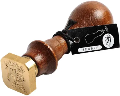 Produktbild von Jacques Herbin 40001T Siegel eckig mit HolzGriff Petschaft-Buchstabe A
