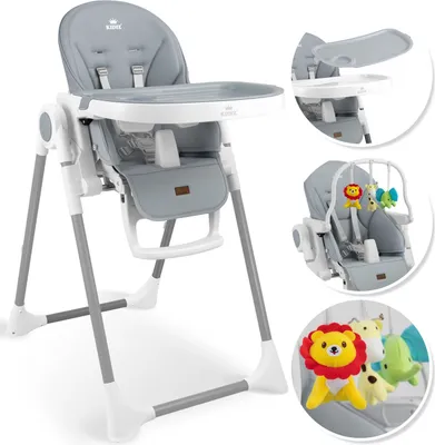 Produktbild von KIDIZ® 3in1 Hochstuhl Kinderhochstuhl inkl. Spielbügel , Babyliege , Kombihochstuhl Babyhochsitz ,7 höhenverstellbar Verstellbare Rückenlehne , mitwachsend ab 0 Monate bis 6 Jahre Babystuhl