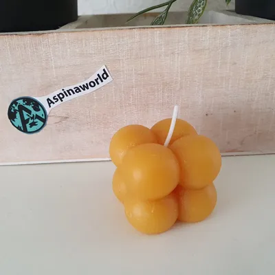 Immagine prodotto di Candela Bubble Cube 3 cm Candela 100% cera d'api