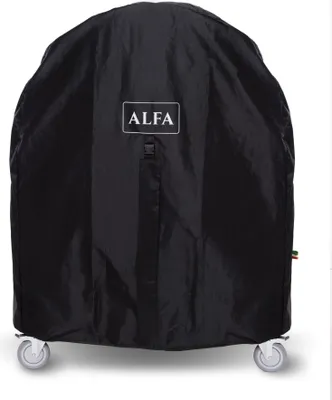 Imagen del producto de Funda protectora negra para horno de pizza Alfa Forni, modelo para 3 pizzas, con base integrada (estilo moderno)