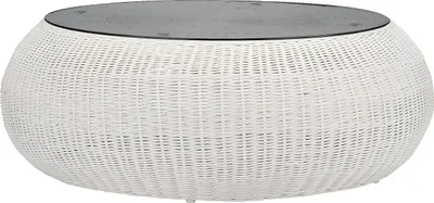 Produktbild von Gartentisch aus Technorattan - Farbe Elfenbein- WHITEHEAVEN