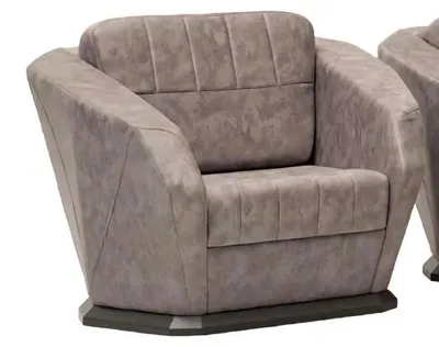 Produktbild von Modern Sessel Relaxsessel Hochwertig Textil Polstersessel Grau Couch 1-Sitzer