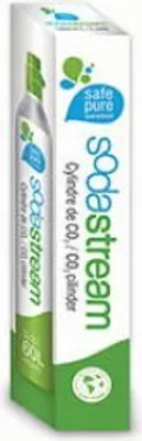 A product box for a SodaStream CO2 cylinder.