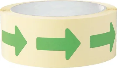Produktbild von Dreifke® Aufkleber I Etikett Pfeil, beschriftbar, grün, Haftpapier, ablösbar,...