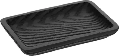 Produktbild von TENDANCE | Seifenablage - Seifenschale - Seifenhalter - 13x9x2cm - schwarz - aus Polymerharz - Badezimmer Bad Deko modern