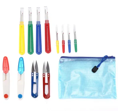 Produktbild von Nahttrenner-Set, tragbar, DIY, farbiger Kunststoffgriff, Stichentferner zum Nähen, Einfädeln, Sticken, Basteln