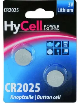 Zdjęcie produktu dla HyCell 5020192, Jednorazowa bateria, CR2025, Lit, 3 V, 1 szt., Srebrny