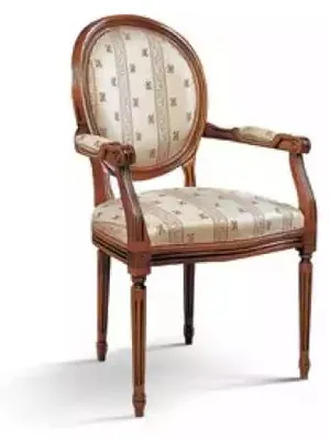 Image de Chaise avec accoudoirs Fauteuil de salle à manger en bois Fauteuil design Meubles Beige