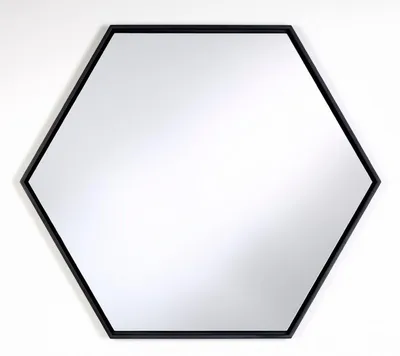 Obrázek produktu pro Casa Padrino zrcadlo s černým dřevěným rámem 52 x v. 45 cm - Zrcadlo na stěnu obývacího pokoje