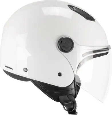 Zdjęcie produktu dla Kask Demi Jet SKA-P 1LHA LUKE Mono Glossy White rozmiar S