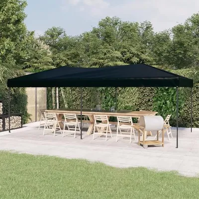 Produktbild von Partyzelt Faltbar, Pavillon, Party Zelt, Bierzelt, Faltpavillon, Gartenzelt, Lackierzelt, Zelt Garage, Zeltgarage, Schwarz 3x6 m