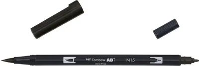 Obrázek produktu pro Tombow ABT-N15ABT duální štětcové pero N15 černé