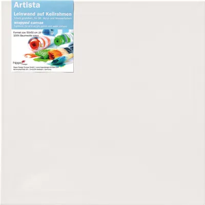 Zdjęcie produktu dla Blejtram Walther 70x70 cm biały, potrójnie zagruntowany bawełną