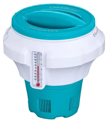 Produktbild von Bestway® Dosierschwimmer mit Chemguard™ Schutzhandschuh Ø 17.5 x 18.6 cm