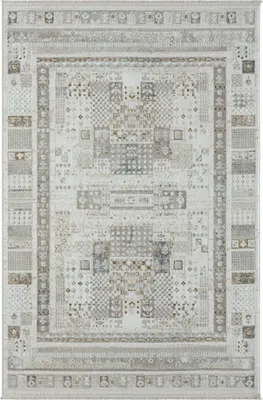 Produktbild von MY-RUG Teppich,Lotta, 230x160, Kurzflor-Teppich, creme weiß, weich, gemütlich, mit schönem Muster, flachgewebt, rechteckig