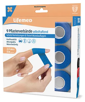 Zdjęcie produktu dla Lifemed Rollen Pflaster blau 5 x 2.5 cm