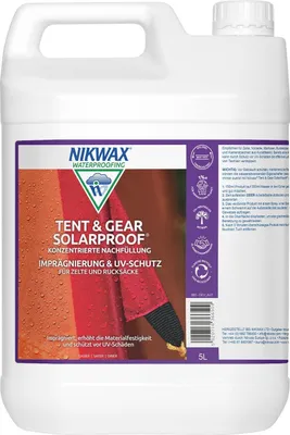 Produktbild von Nikwax Tent & Gear SolarProof Konzentrat Zelt Imprägnierung Vorzelt Pavillon 5L