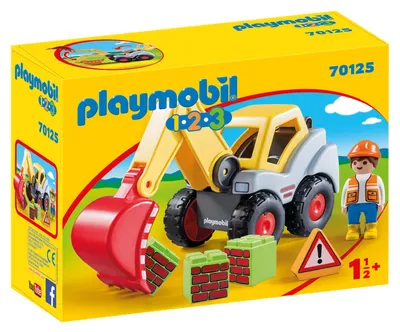 Immagine prodotto di PLAYMOBIL 1.2.3. 70125 Escavatore a pala