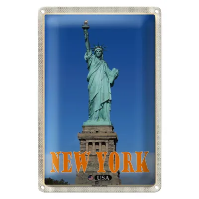 Produktbild von Blechschild Reise 20x30cm New York Statue of Liberty Freiheitsstatue
