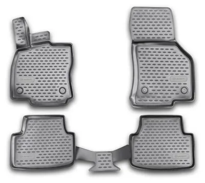 Gummi Fußmatten Set für Skoda Octavia 3 Typ 5E, Bj. 2013-2020, 4-teilig, schwarz
