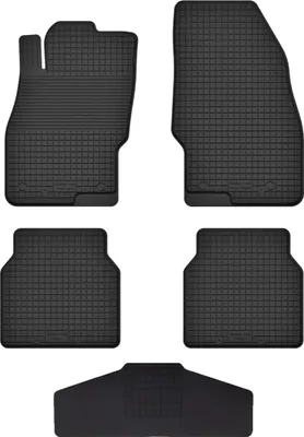 Produktbild von Gummi Fußmatten Set Für: Nissan Pathfinder (2005-2010) Gummimatten Schwarz