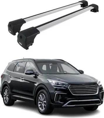 Produktbild von Dachträger Grundtäger für Hyundai Santa Fe III 2013-2018 Aluminium Silber 2 tlg