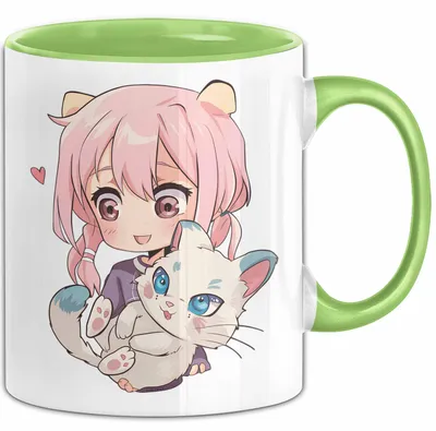 Produktbild von Anime Tasse Geschenk Grafik (Grün)