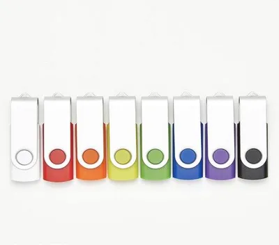 Imagen del producto de Famanu: Pack de 10 unidades de memorias USB de 8GB en 5 colores diferentes. USB 2.0
