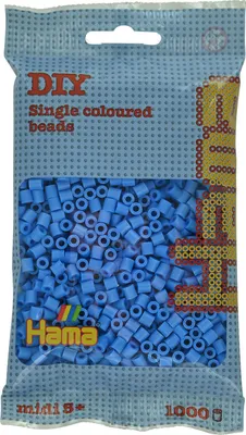 Image de Sachet Hama contenant 1000 perles à repasser midi bleu ciel