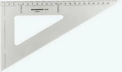 Produktbild von Rumold 6225, 60° Dreieck, Kunststoff, Transparent, 25 cm, 1 Stück(e)