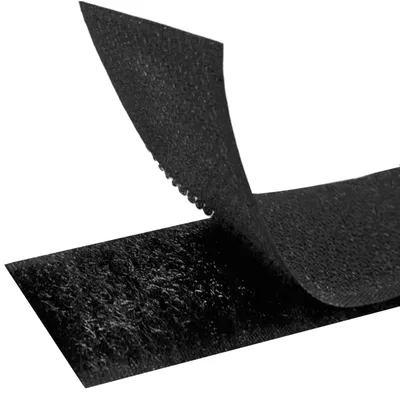 Klettband 1 m x 40 mm schwarz zum Nähen, extra stark