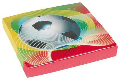 Produktbild von 20 Servietten Fußball Party Fußball Kinder-Geburtstag