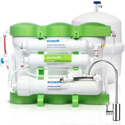 Umkehrosmosefilter ohne Pumpe, mit Mineralisierung, 6 Stufen