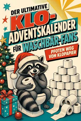 Produktbild von Der ultimative Klo-Adventskalender für Waschbär-Fans