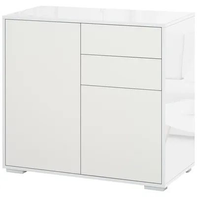 Produktbild von HOMCOM Aufbewahrungsschrank Mehrzweckschrank Aktenschrank Schrank Weiß