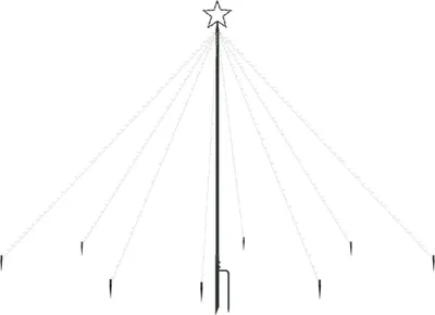 Produktbild von vidaXL LED-Lichterkette Weihnachtsbaum Indoor Outdoor 400 LEDs 2,5 m