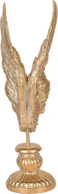 Obrázek produktu pro Clayre & Eef Dekorativní figurka Křídla 10x10x33 cm Zlatý plast
