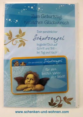 Produktbild von Geburtstagskarte Glückwunschkarte mit Schutzengel 51-4450