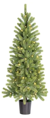 Obrázok produktu pre Vianočný stromček Black Box Trees Nagoya, umelý, s osvetlením, výška 120 cm, priemer 60 cm. Umelý vianočný stromček pre vnútorné použitie, s 212 vetvičkami z PE materiálu, elegantný dizajn, zelený