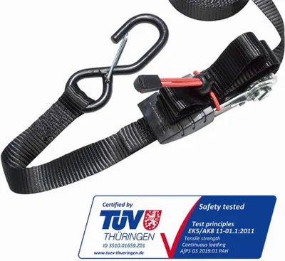 Image de Lot de 2 sangles à cliquet 4m25 25mm noir - Master Lock - 3066EURDAT -