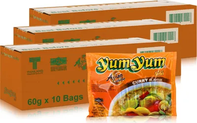 Produktbild von Yum Yum Instant Nudeln Curry 60g - Fertiggericht (30er Pack)