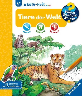 Produktbild von Wieso? Weshalb? Warum? aktiv-Heft: Tiere der Welt