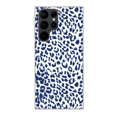 Produktbild von MuchoWow® Handyhülle Schutzhülle Hülle für Samsung Galaxy S22 Ultra Panther Druck - Blau - Abstrakt Silikon Softcase Handy Hülle - Abbildung
