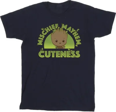 Produktbild von Marvel - "I Am Groot Mischief Mayhem" T-Shirt für Herren BI38815 (3XL) (Marineblau)